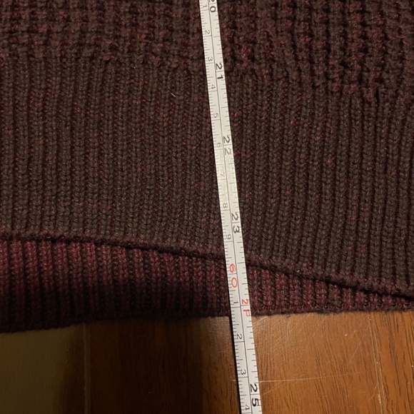 Croft and Barrow  Burgundy Knit Sweater - Picture 2 of 3